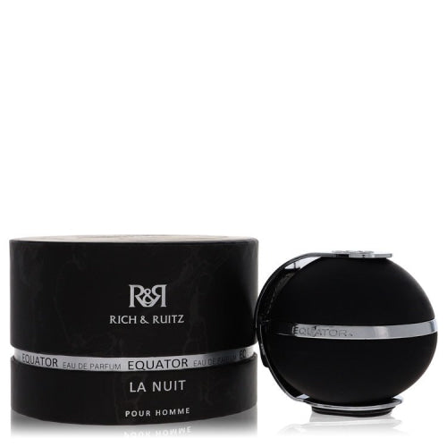Rich & Ruitz Equator La Nuit by Rich & RuitzEau De Parfum Spray 3.33 oz 3.33 oz / 98 ml / Alcohol, Amber, Woody, Aldehyde, Oils Men