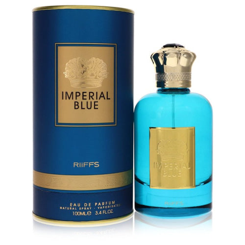 Riiffs Imperial Blue by RiiffsEau De Parfum Spray 3.4 oz 3.4 oz / 100 ml / Alcohol, Amber, Woody, Aldehyde, Oils Men