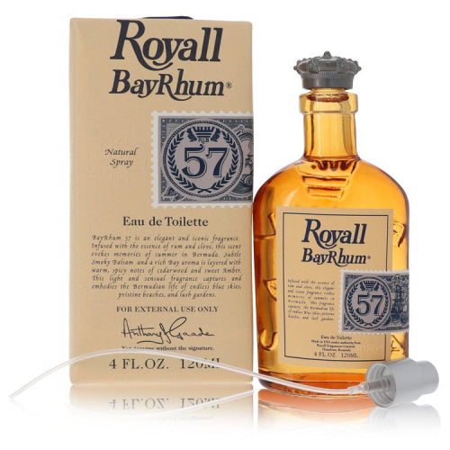 Royall Bay Rhum 57 by Royall FragrancesEau De Toilette Spray 4 oz 4 oz / 120 ml / Alcohol, Amber, Woody, Aldehyde, Oils Men