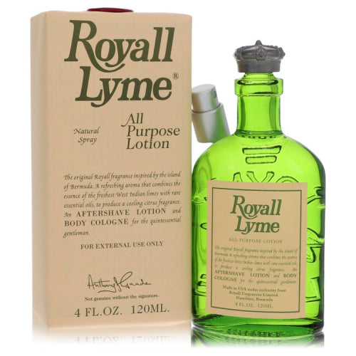 Royall Lyme by Royall FragrancesAll Purpose Lotion / Cologne 4 oz 4 oz / 120 ml / Alcohol, Amber, Woody, Aldehyde, Oils Men