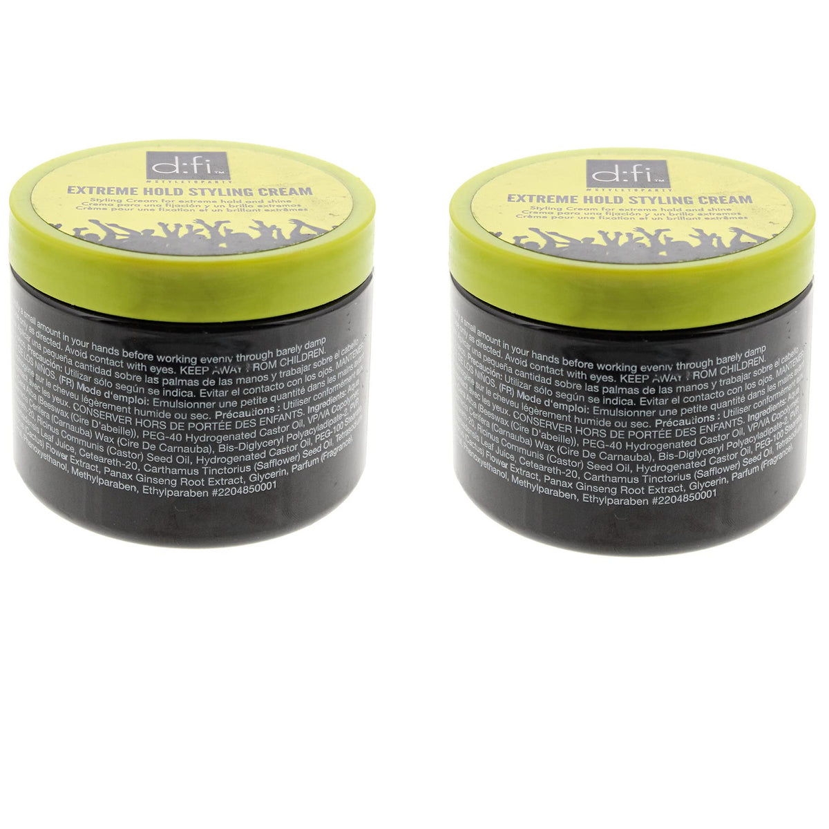 D:fi Hair Extreme Hold Styling Cream, 5.3 Ounce Pack Of 2
