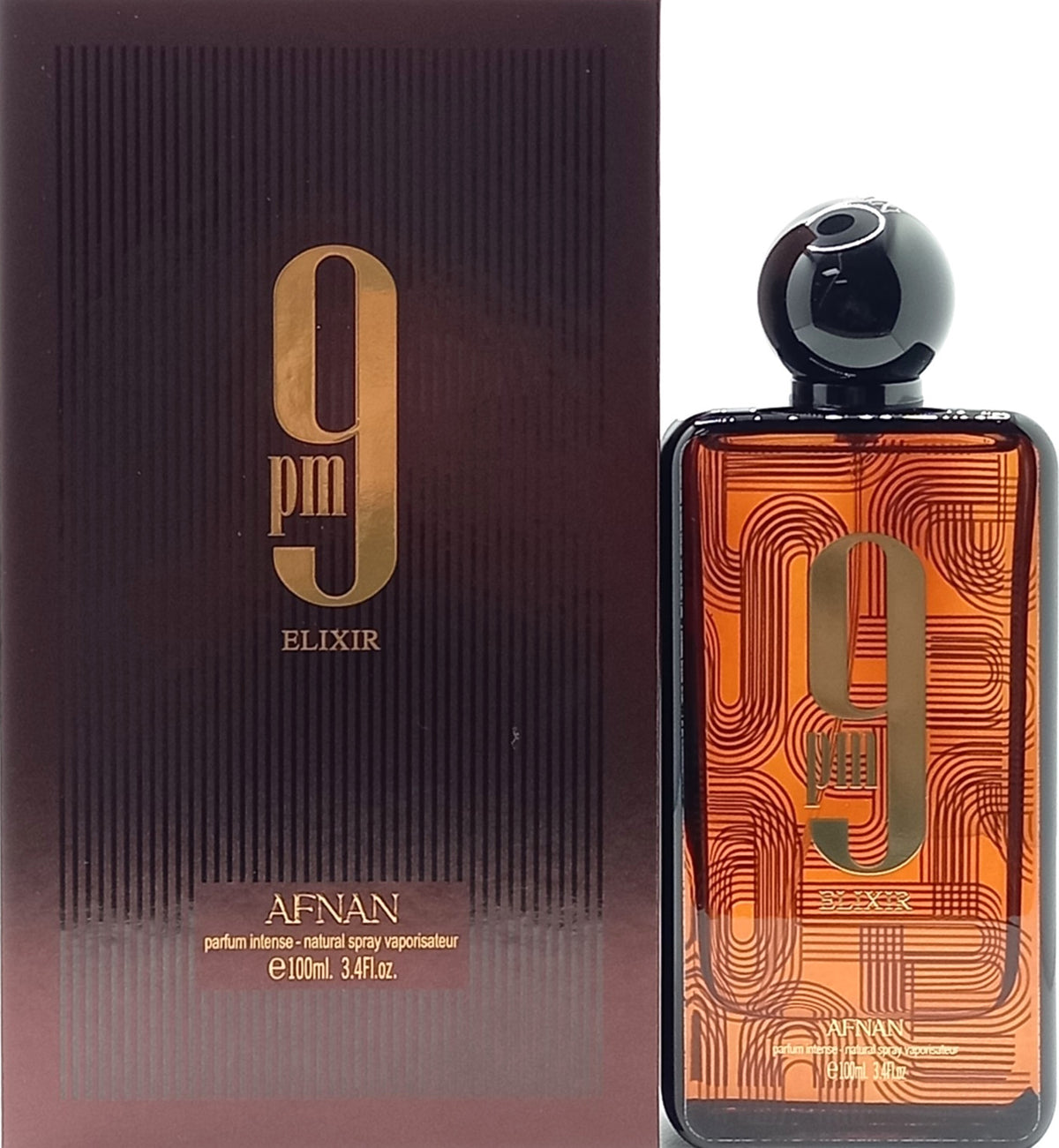 AFNAN 9PM ELIXIR PARFUM INTENSE SPRAY UNISEX 3.4 Oz / 100 ml BRAND NEW ITEM!!!