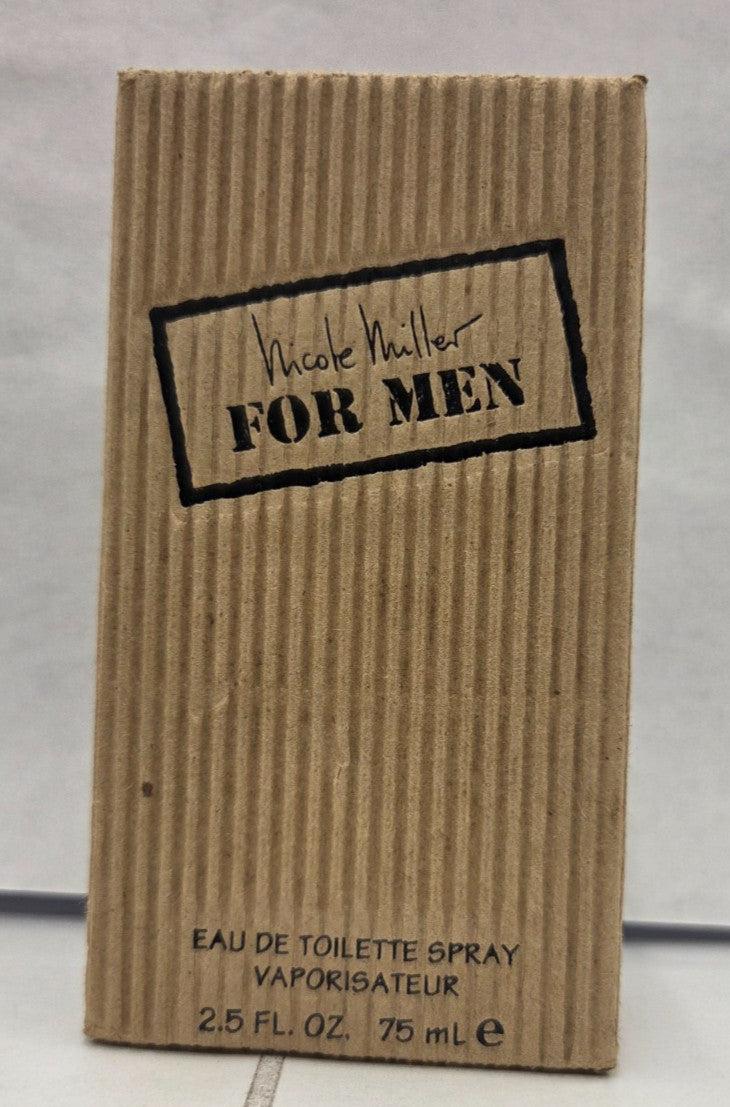 Nicole Miller For Men 2.5 oz / 75 ml Men's EDT Spray NIB