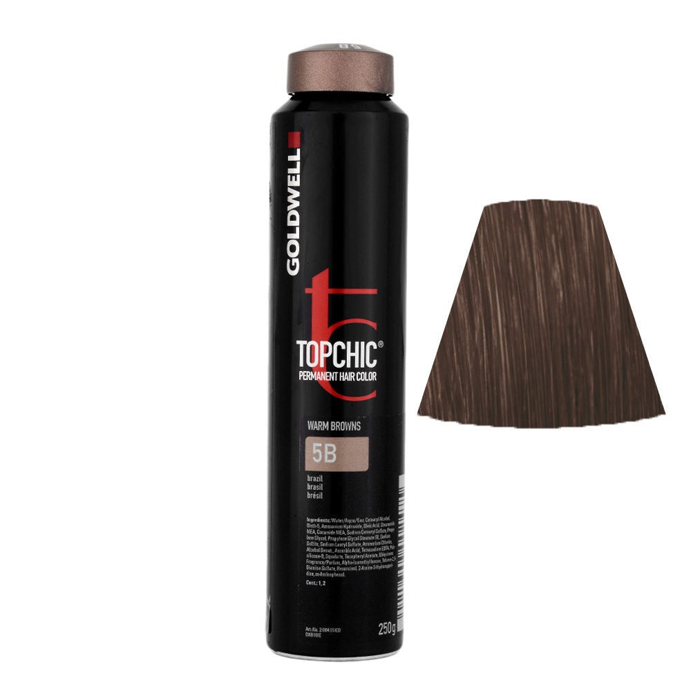 Goldwell Topchic Hair Color (Can)  5B Brazil Warm Brown 8.6 oz
