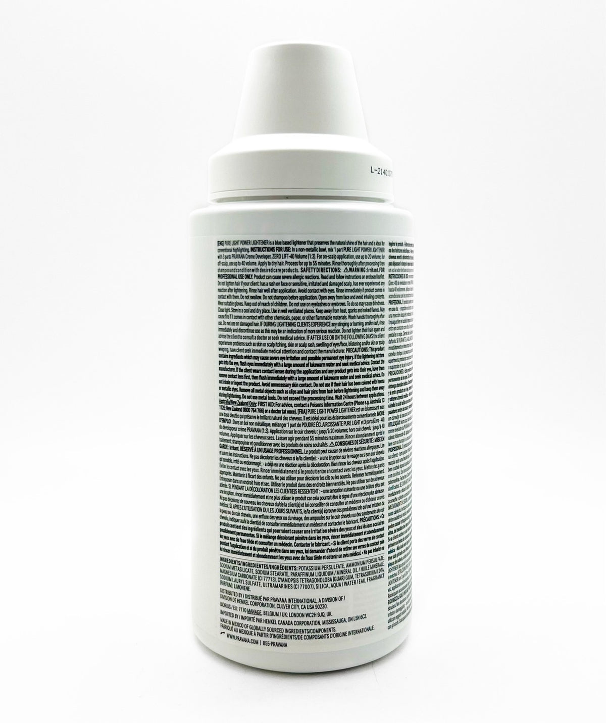 Pravana Pure Light Power Lightener 24 oz New PACK