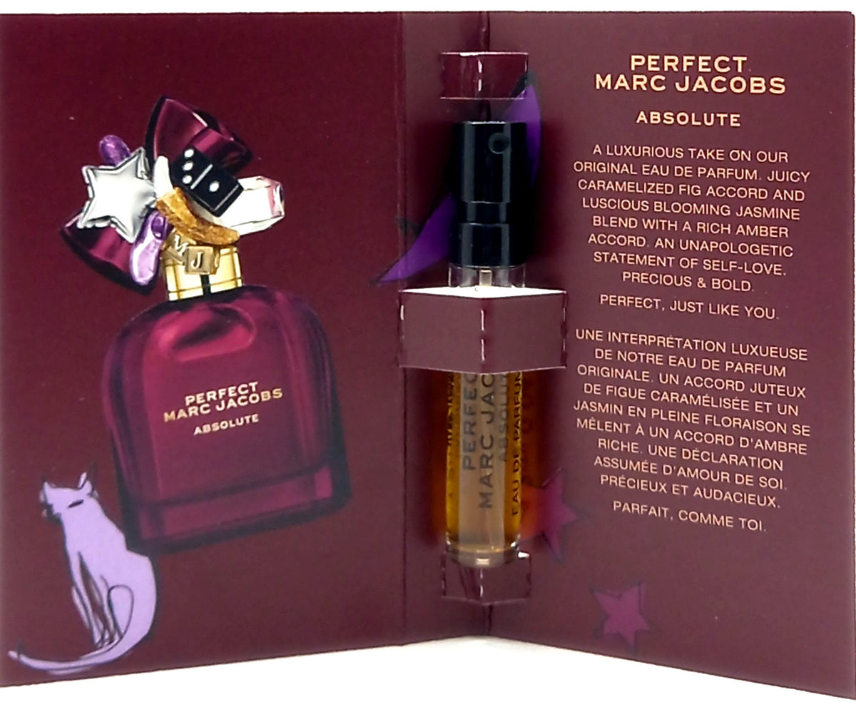 MARC JACOBS PERFECT ABSOLUTE EAU DE PARFUM VIAL SPRAY UNISEX 0.04 Oz SAMPLE SIZE