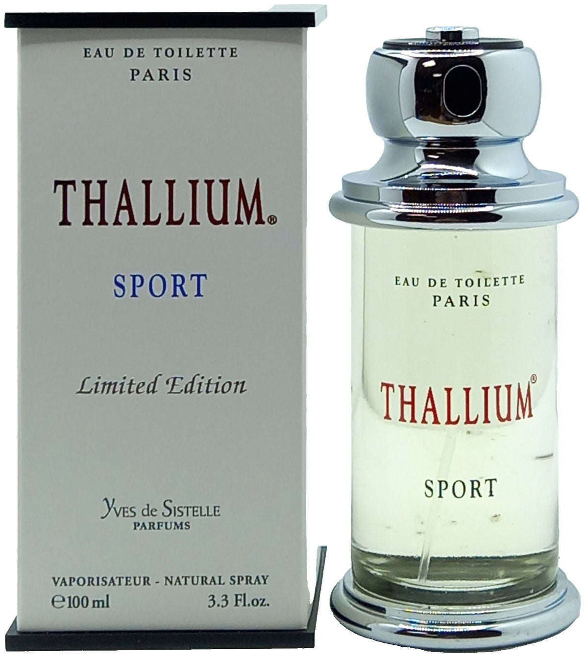 THALLIUM SPORT LIMITED EDITION EAU DE TOILETTE SPRAY FOR MEN 3.3 Oz / 100 ml NEW