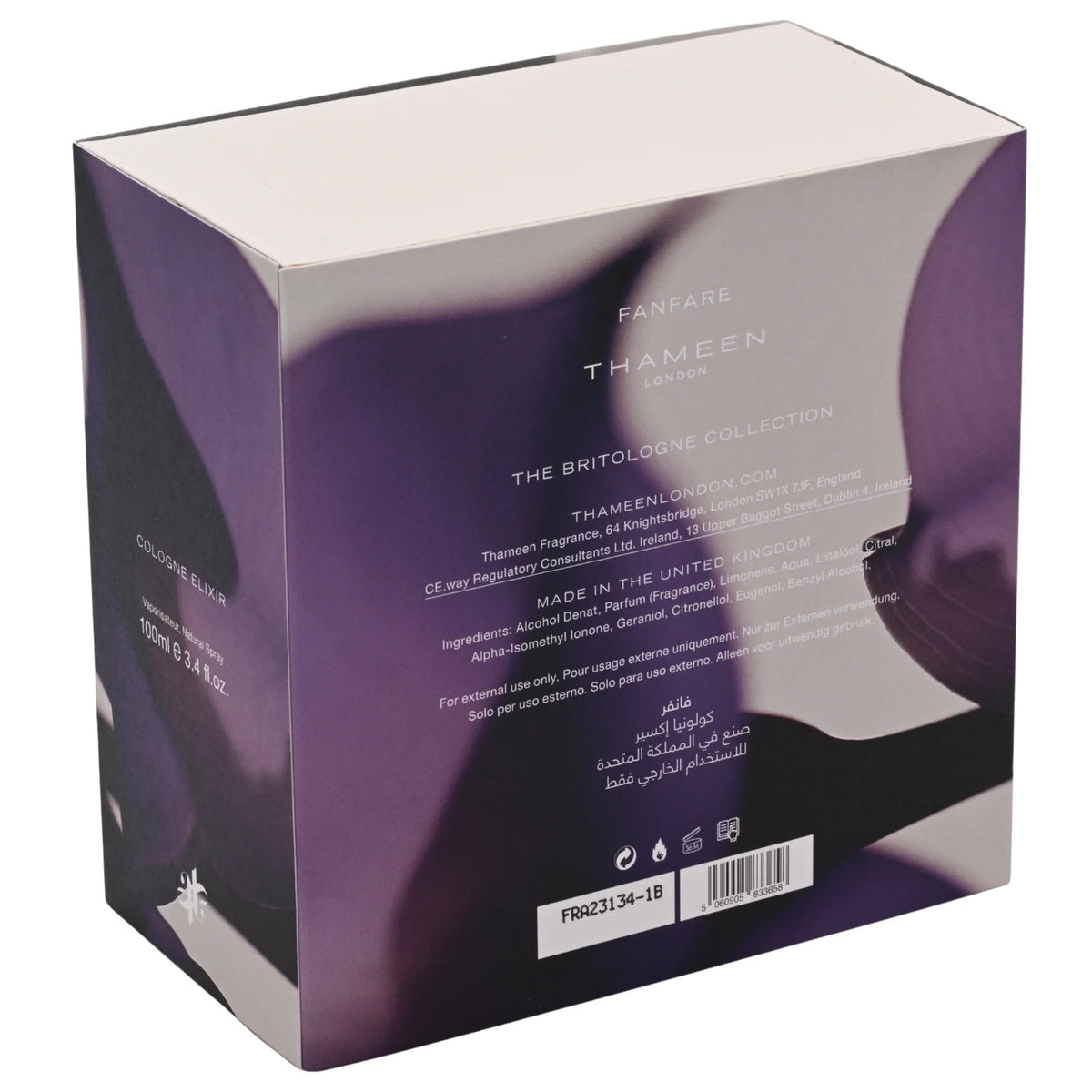 Thameen London Fanfare EDC Spray Unisex 3.4 oz 100ml New Box