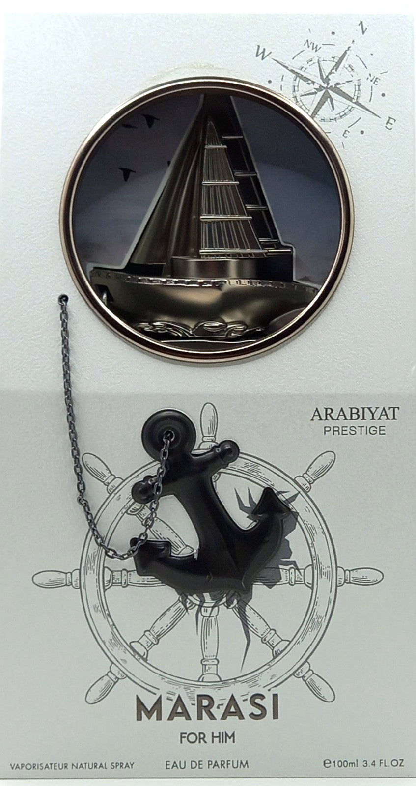 ARABIYAT PRESTIGE MARASI FOR HIM EAU DE PARFUM SPRAY FOR MEN 3.4 Oz / 100 ml NEW