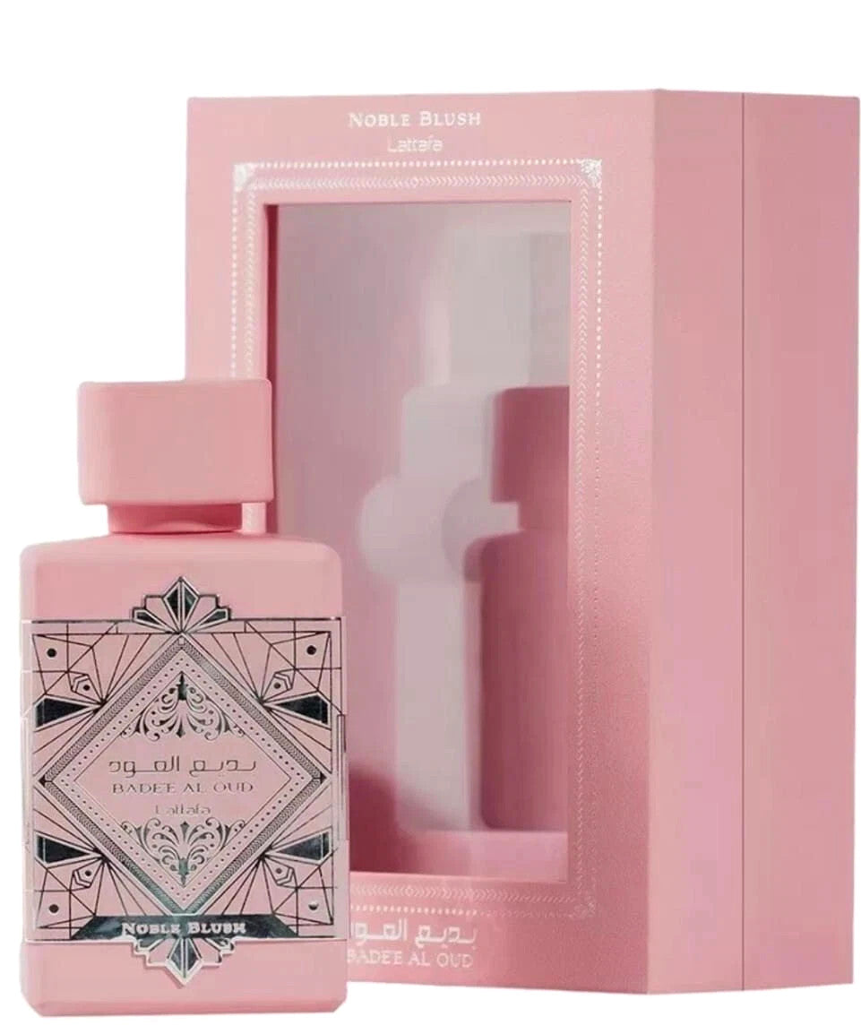 LATTAFA NOBLE BLUSH BADE'E AL OUD EAU DE PARFUM SPRAY FOR WOMEN 3.4 Oz / 100 ml