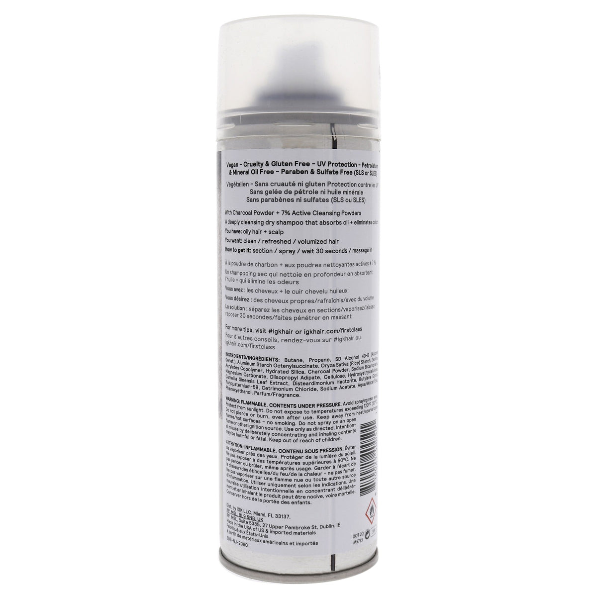 IGK First Class Charcoal Detox Dry Shampoo 6.3 oz