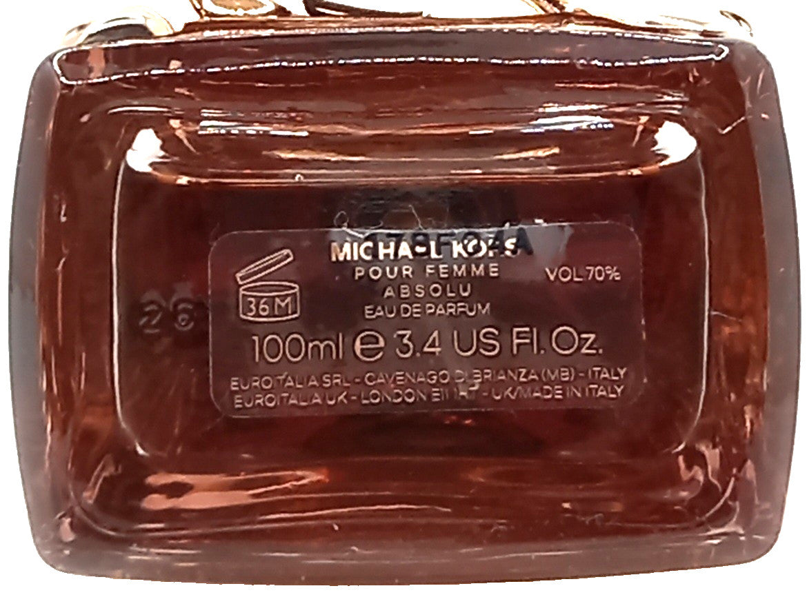 MICHAEL KORS POUR FEMME ABSOLU EAU DE PARFUM SPRAY 3.4 Oz / 100 ml BRAND NEW!!!