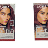 L’Oréal Paris Feria Multi-Faceted Color, 52 Auburn Rose Hair Dye Kit (Pack of 2)