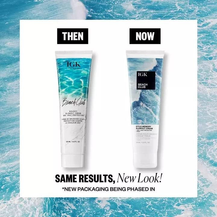 IGK BEACH CLUB Style-Memory Blowout Cream 4.5 oz
