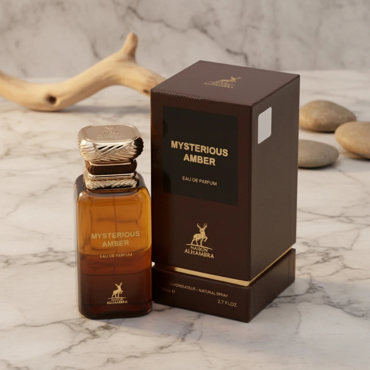 Maison Alhambra Mysterious Amber EDP Spray Unisex 2.7 oz 80ml New Box