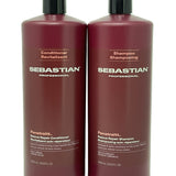 Sebastian Penetraitt Rescue Repair Shampoo & Conditioner 33.8oz Liter Set Fresh