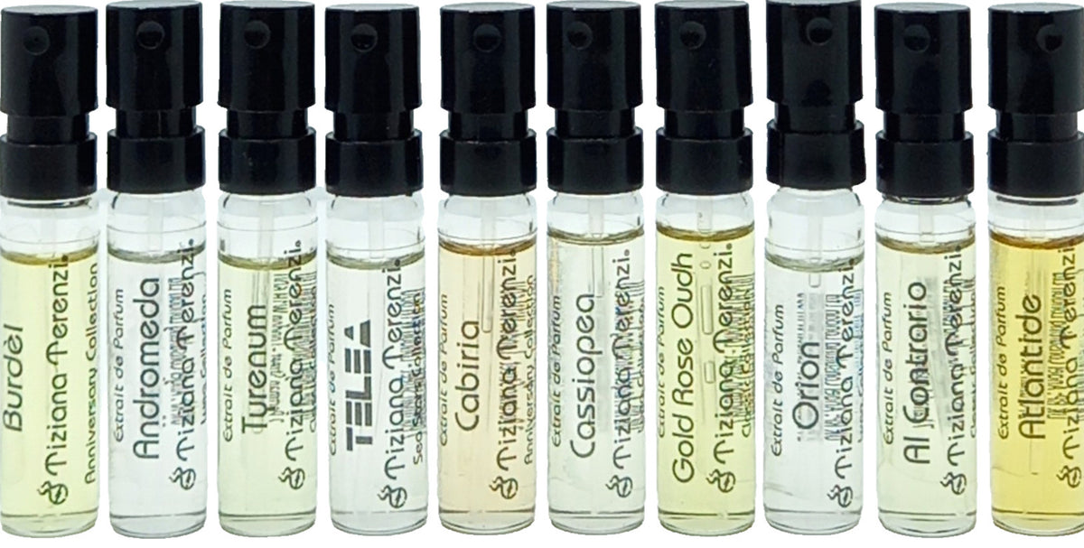 TIZIANA TERENZI COLLECTION SET 10 PCS EXTRAIT VIALS SPRAY 0.05 Oz OF 10 PCS!!!
