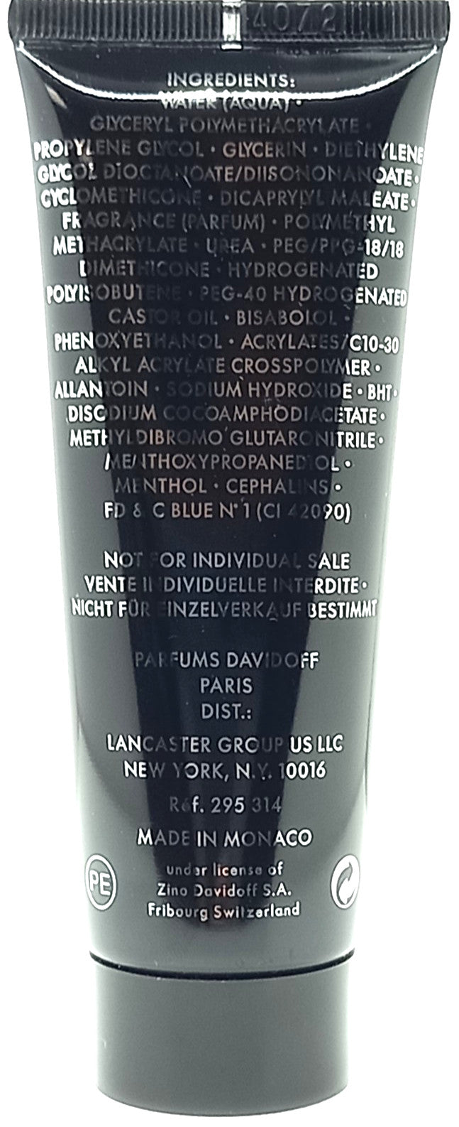 DAVIDOFF COOL WATER AFTER SHAVE BALM FOR MEN 2.5 Oz / 75 ml