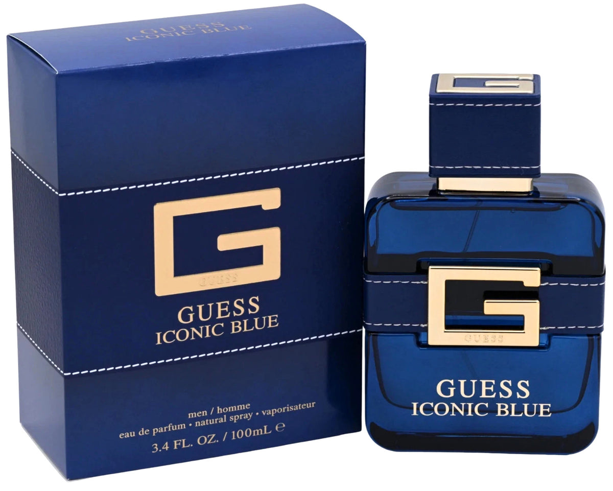 GUESS ICONIC BLUE EAU DE PARFUM SPRAY FOR MEN 3.4 Oz / 100 ML BRAND NEW ITEM!!!