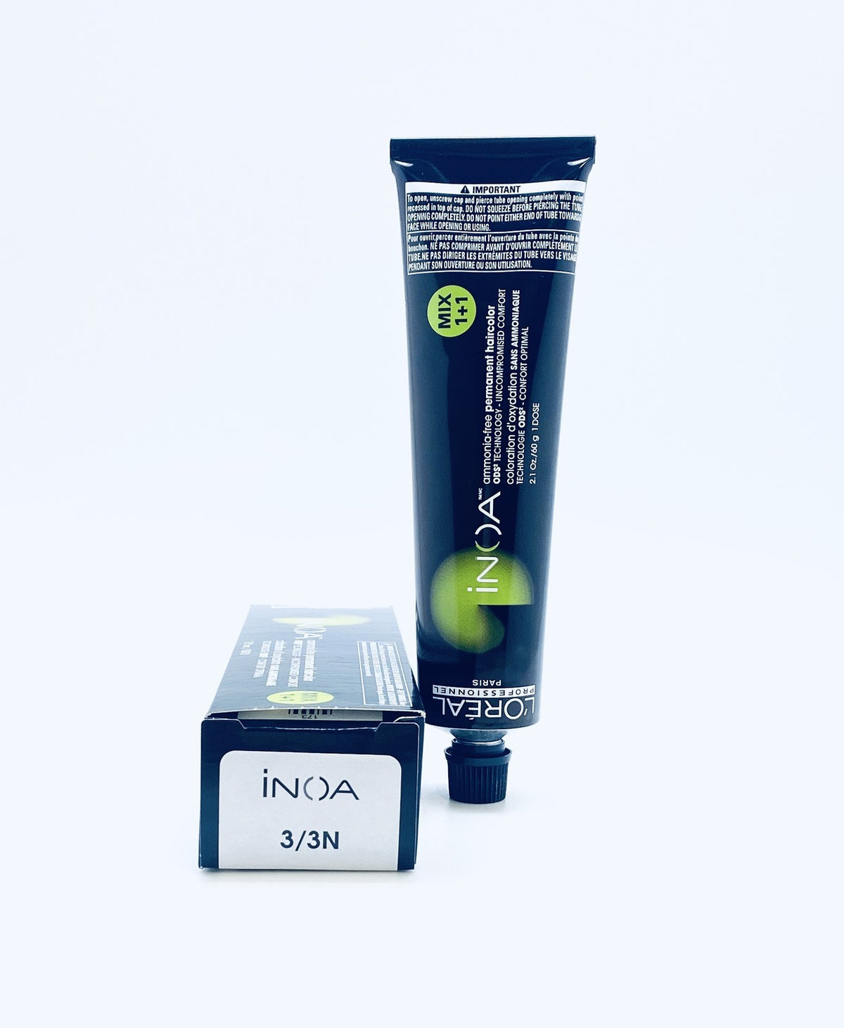 Loreal Inoa Ammonia-free Permanent Hair Color 3/3n 2.1 oz