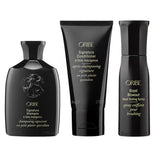 Oribe Signature Shampoo and Conditioner and Royal Blowout 1.7 oz Travel Size KIT