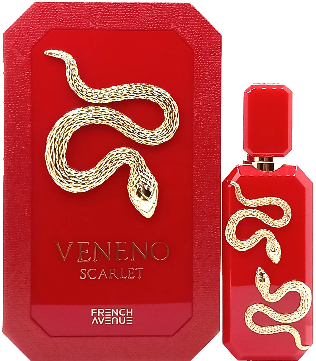 FRENCH AVENUE VENENO SCARLET EXTRAIT DE PARFUM SPRAY UNISEX 3.4 Oz / 100 ml NEW!