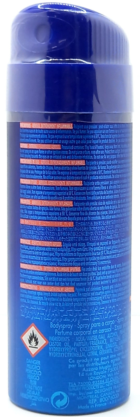 AZZARO CHROME DEODORANT BODY SPRAY FOR MEN 5.1 Oz / 150 ml BRAND NEW ITEM!!!