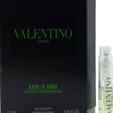 VALENTINO UOMO BORN IN ROMA GREEN STRAVAGANZA EDT VIAL SPRAY FOR MEN 0.04 Oz NEW