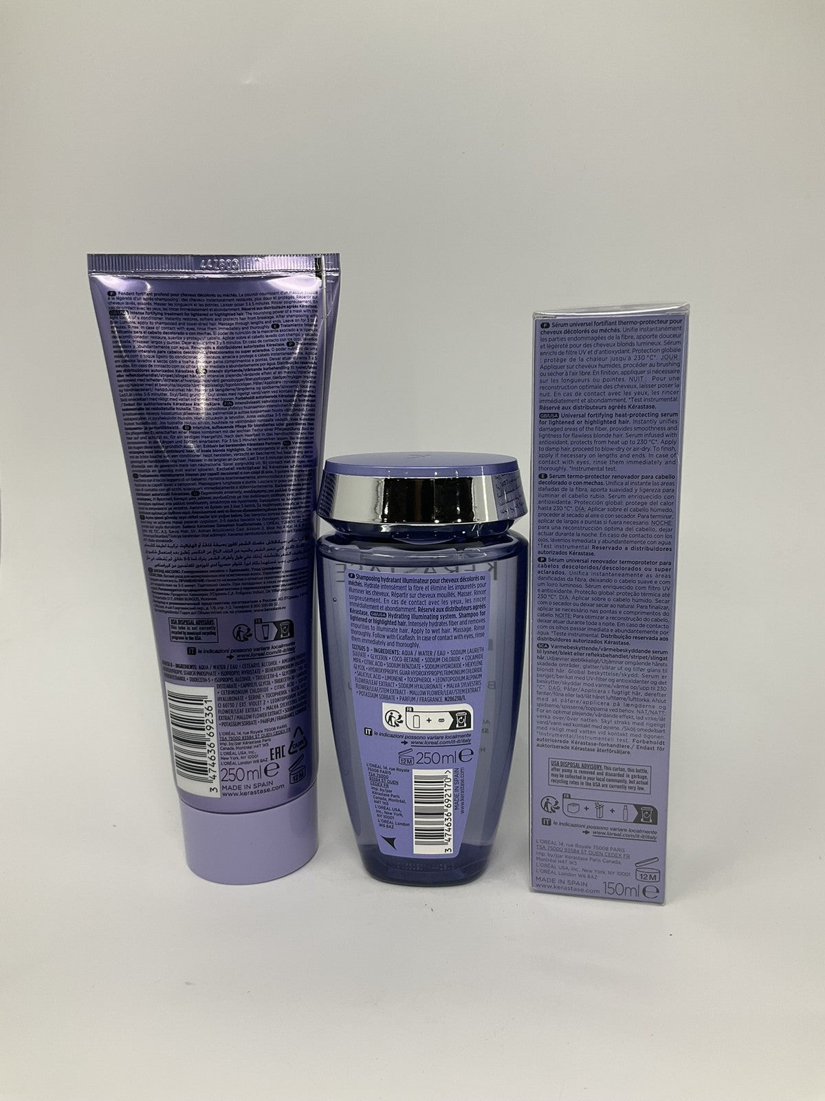Kerastase Blonde Lumiere Holiday Kit, Bain, Cicaflash Conditioner, Cicaplasme