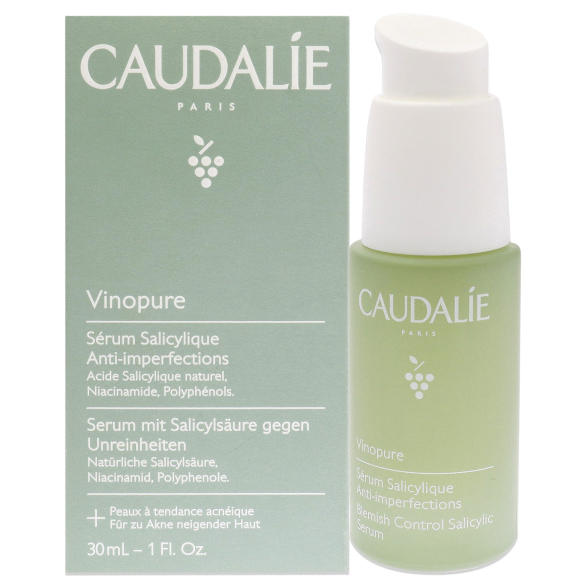 Caudalie Vinopure Natural Salicylic Acid Pore Minimizing Serum 1 oz