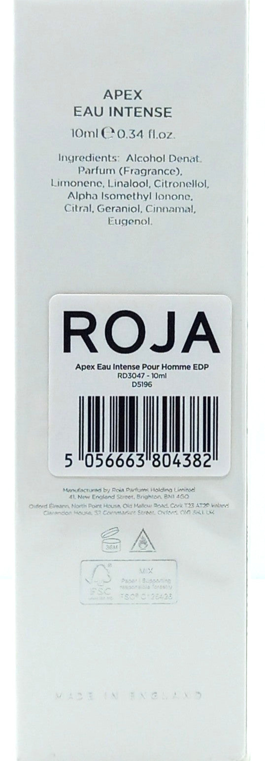 ROJA DOVE APEX EAU INTENSE POUR HOMME EDP SPRAY PEN 0.34 Oz / 10 ml TRAVEL SIZE!