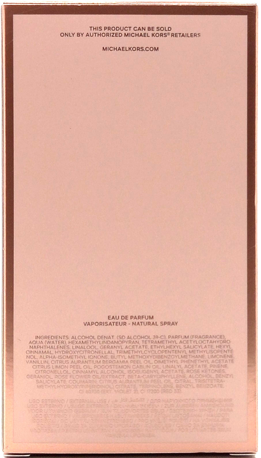 MICHAEL KORS POUR FEMME ABSOLU EAU DE PARFUM SPRAY 3.4 Oz / 100 ml BRAND NEW!!!