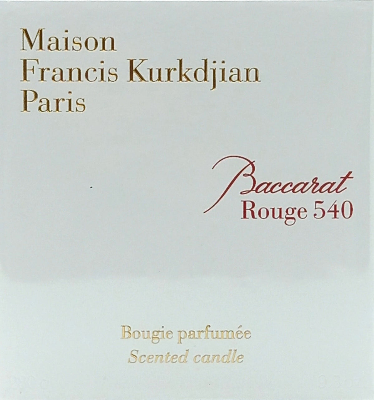 MAISON FRANCIS KURKDJIAN BACCARAT ROUGE 540 SCENTED CANDLE 9.8 Oz / 280 g NEW!!!