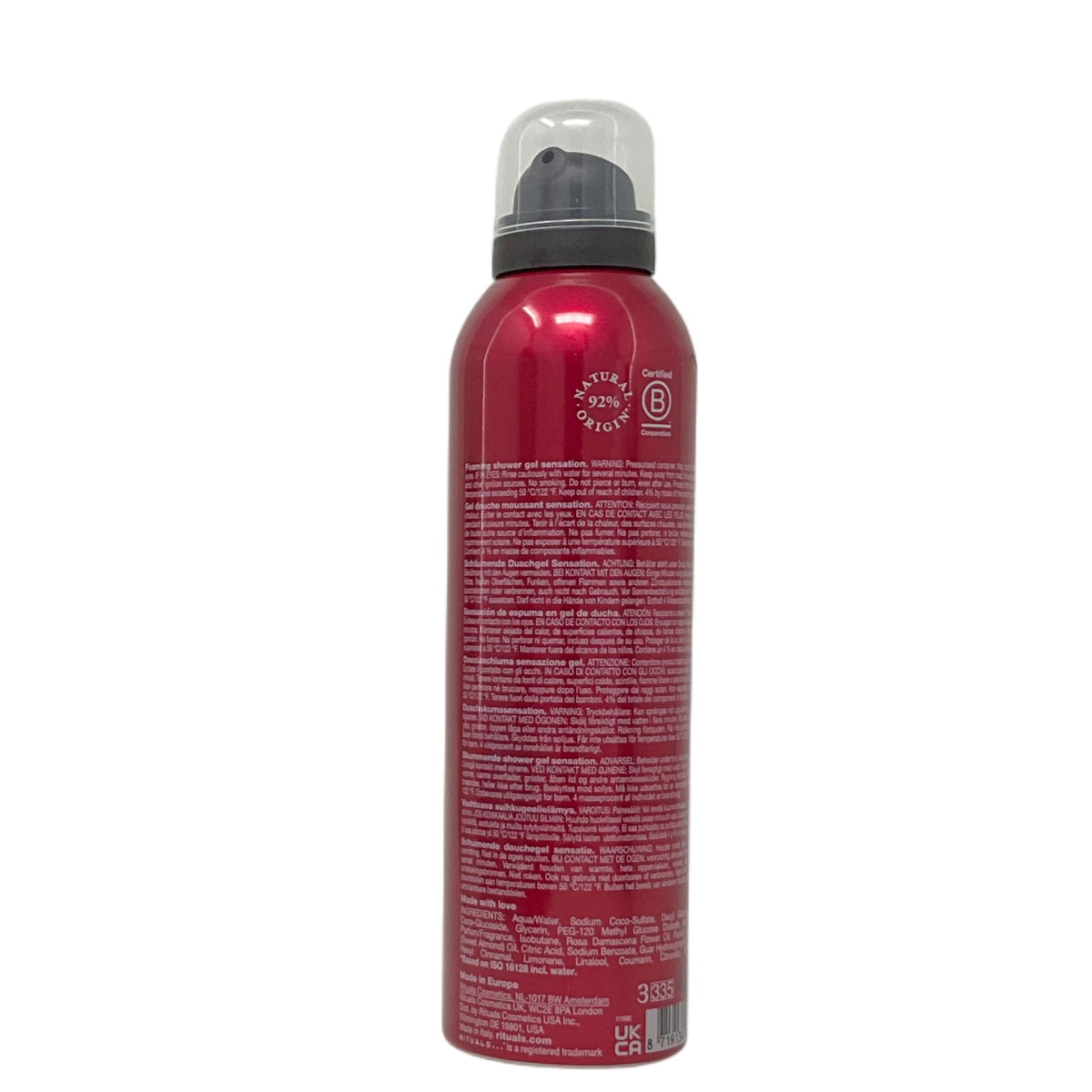 The Ritual of Ayurveda Foaming Shower Gel 6.7 oz,  200 ml