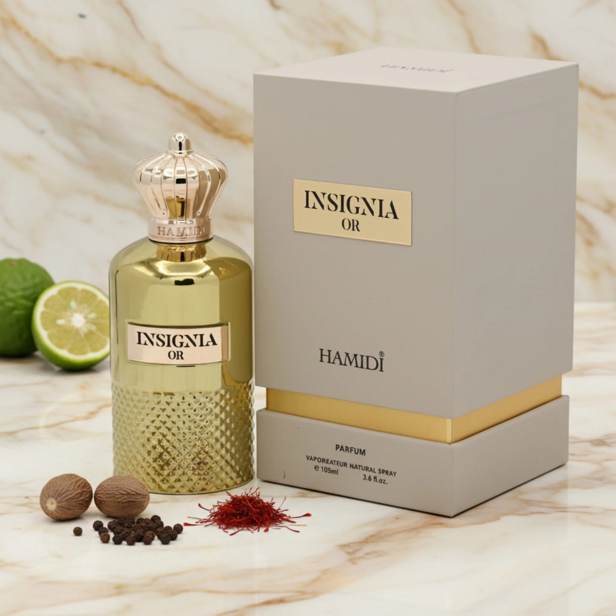 Hamidi Insignia Or EDP Spray Men, 3.6 oz 105ml New Box