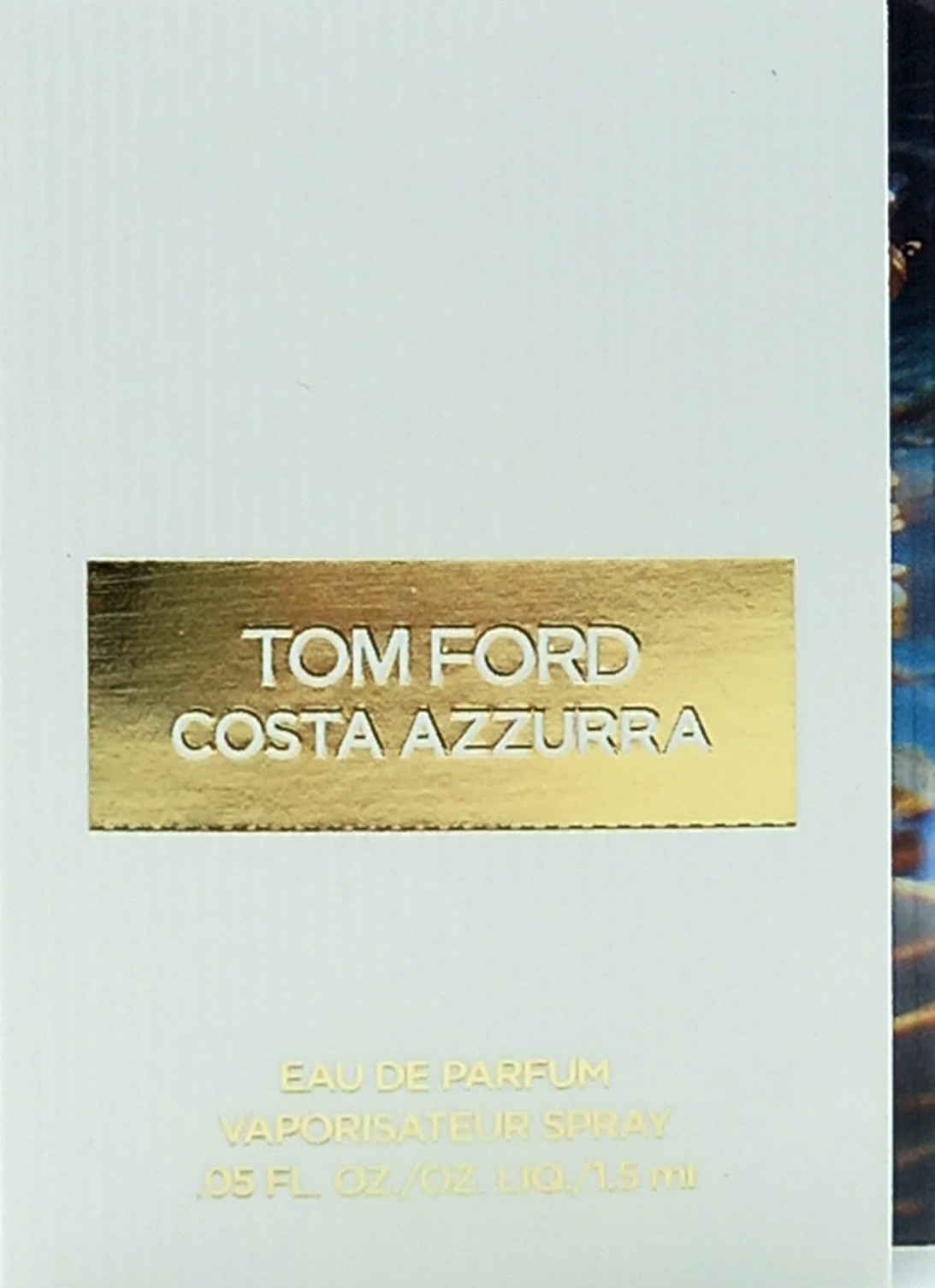 TOM FORD COSTA AZZURRA EAU DE PARFUM VIAL SPRAY UNISEX 0.05 Oz NEW TRAVEL SIZE!