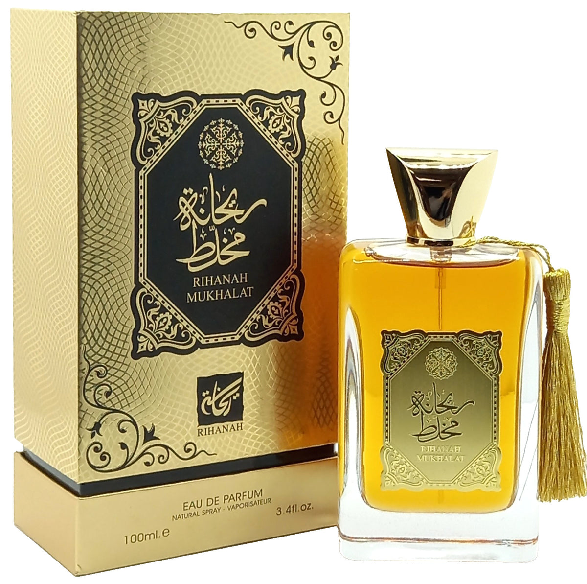 RIHANAH MUKHALAT EAU DE PARFUM SPRAY UNISEX 3.4 Oz / 100 ml BRAND NEW IN BOX!!!