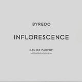 BYREDO INFLORESCENCE EAU DE PARFUM SPRAY FOR WOMEN 3.3 Oz / 100 ml BRAND NEW!!!