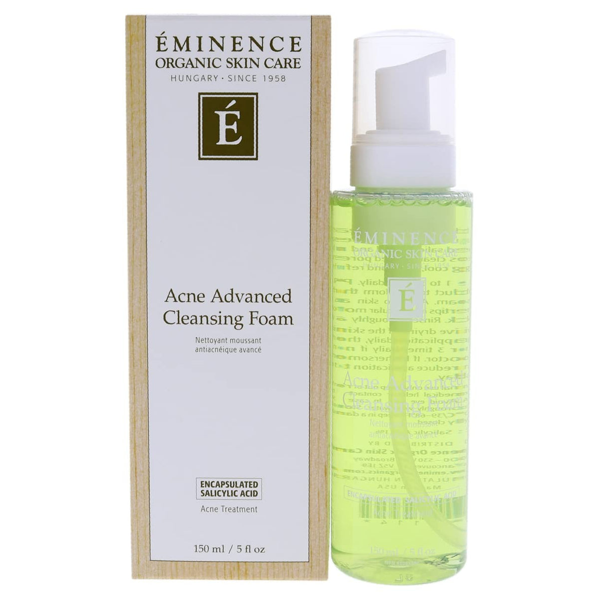 Eminence Organic Skin Care Acne Advanced Cleansing Foam 5 oz