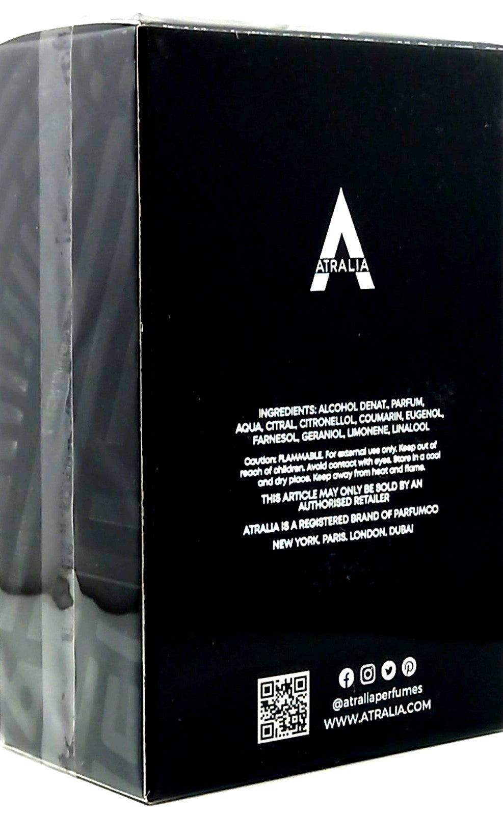 ATRALIA ABSOLUTE NOIR EAU DE PARFUM SPRAY UNISEX 3.4 Oz / 100 ml BRAND NEW ITEM!