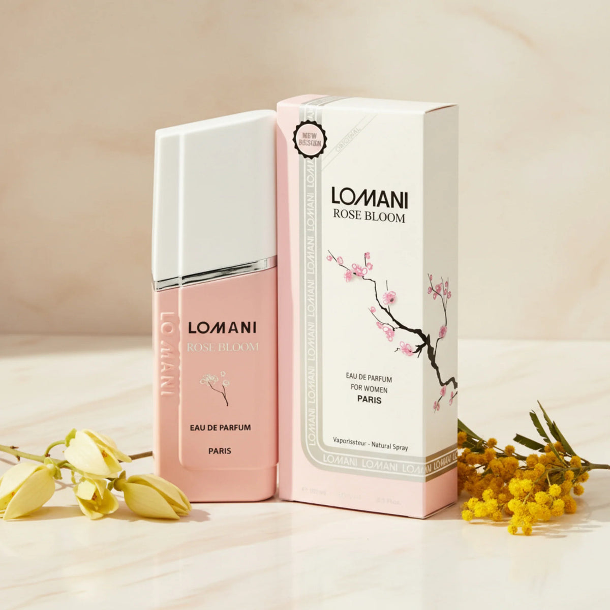 Lomani Rose Bloom Eau de Parfum Spray for Women 3.3 oz (100 ml) - New Retail Box