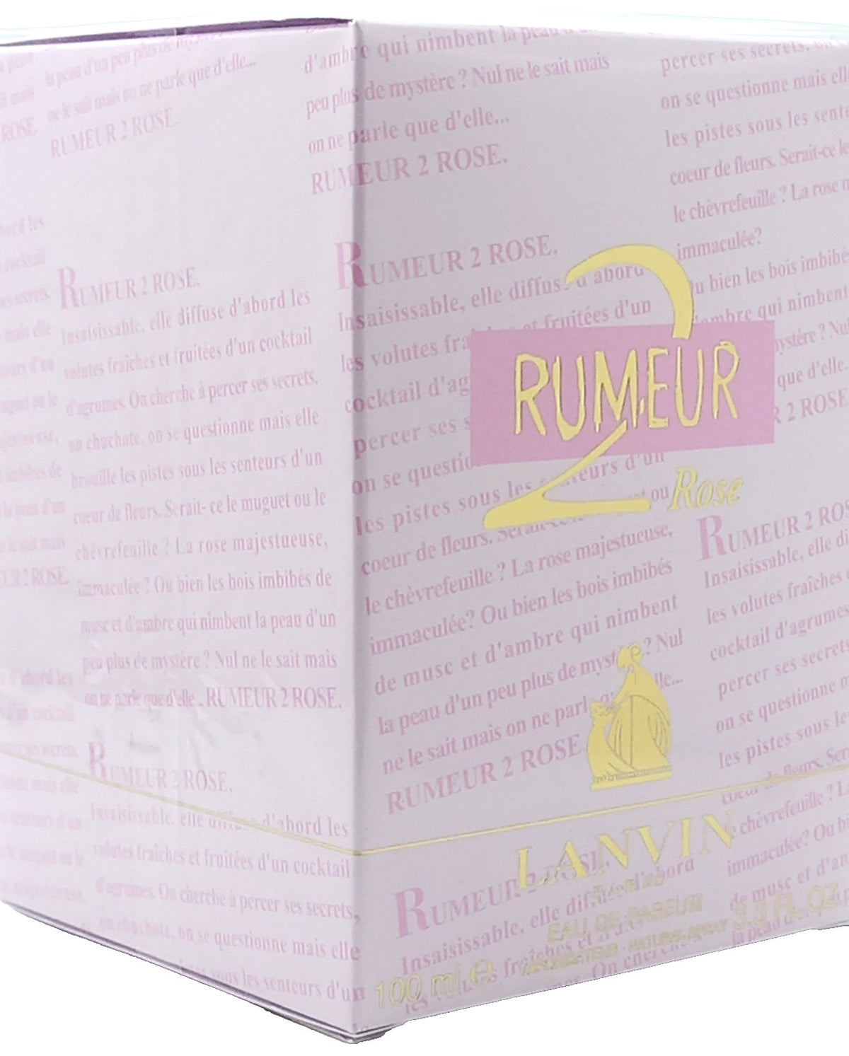 LANVIN RUMEUR 2 ROSE EAU DE PARFUM SPRAY FOR WOMEN 3.3 Oz / 100 ml BRAND NEW!!!