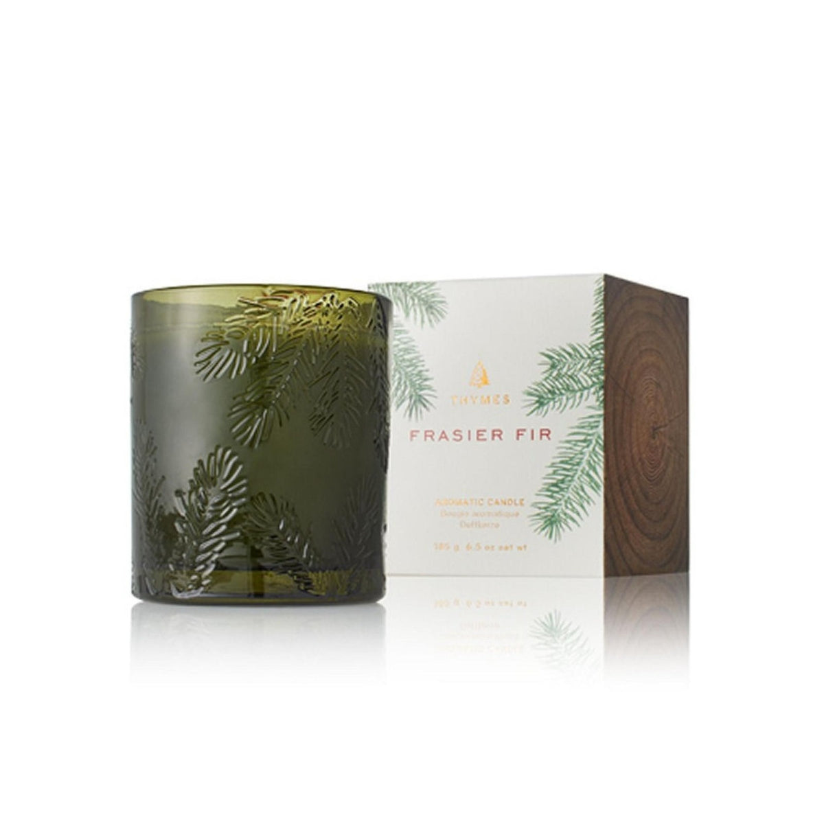 Thymes Frasier Fir Aromatic Poured Candle Green (7867) 6.5 oz