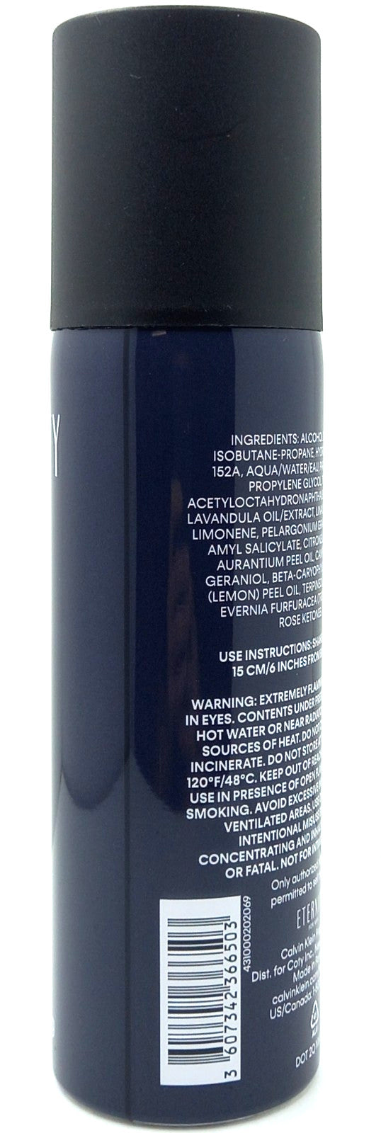 CALVIN KLEIN ETERNITY FOR MEN ALL OVER BODY SPRAY 5.3 Oz / 152 g BRAND NEW!!!