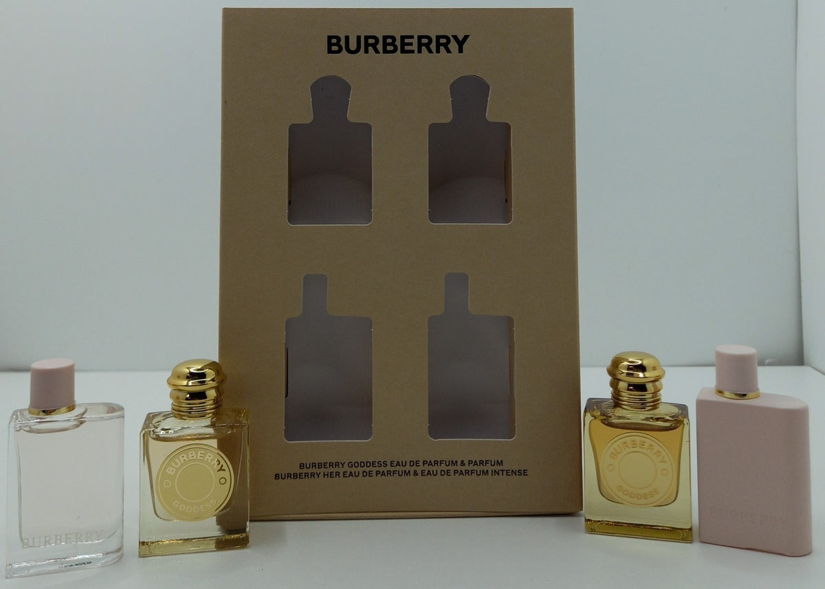 BURBERRY 4 PCS MINI COLLECTION GIFT SET FOR WOMEN 0.16 Oz / 5 ml EACH BRAND NEW!