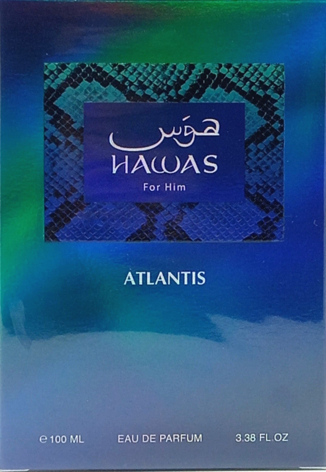 RASASI HAWAS ATLANTIS EAU DE PARFUM SPRAY FOR MEN 3.38 Oz / 100 ml BRAND NEW!!!
