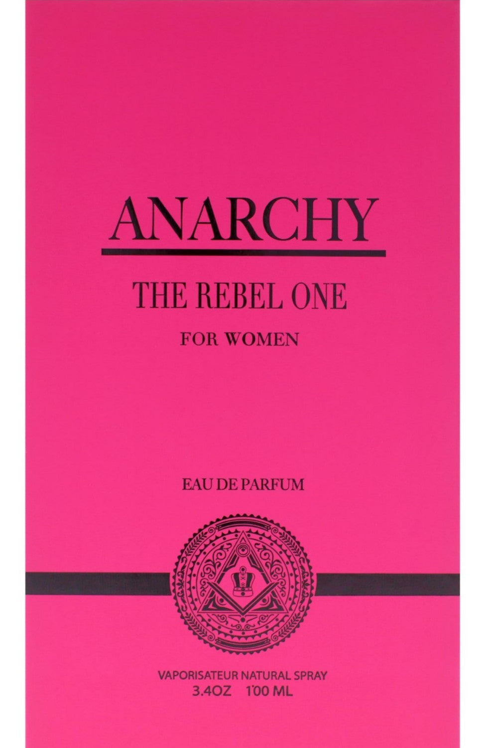KING OF KINGS ANARCHY THE REBEL ONE EAU DE PARFUM SPRAY FOR WOMEN 3.4 Oz / 100ml