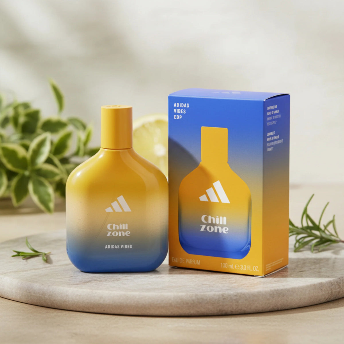 Adidas Vibes Chill Zone EDP Spray Unisex 3.3 oz 100ml New Box
