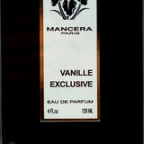 MANCERA VANILLE EXCLUSIVE EAU DE PARFUM SPRAY UNISEX 4.0 Oz / 120 ml BRAND NEW!