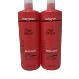 Wella Invigo Brilliance Shampoo & Conditioner Coarse Colored Hair Liter 33.8 oz